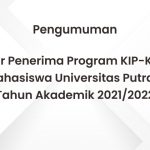 PENGUMUMAN PENERIMA PROGRAM KIP-K JALUR REGULER