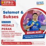 Kejuaraan Nasional Tinju Amatir Mahasiswa, Petinju UPB Brian Aldi Raih Medali Perak