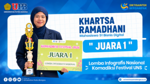 Ukir Prestasi Nasional, Mahasiswa Bisnis Digital UPB Raih Juara 1 Lomba Infografis