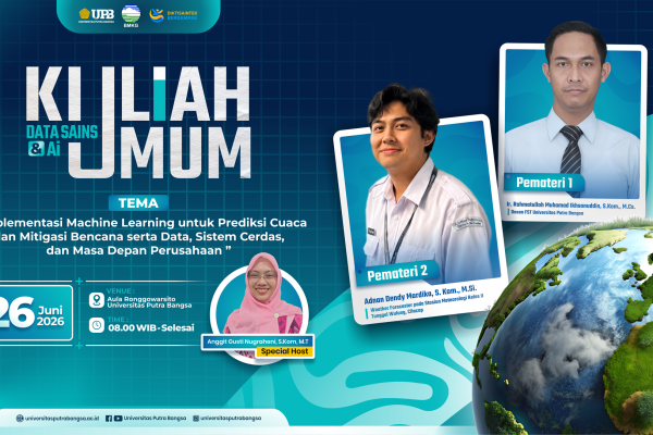UPB Gandeng BMKG Gelar Kuliah Umum Implementasi Machine Learning