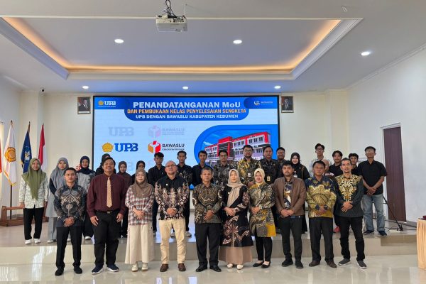 UPB dan Bawaslu Kebumen Perkuat Sinergi Demokrasi melalui Penandatanganan MoU dan Kelas Penyelesaian Sengketa